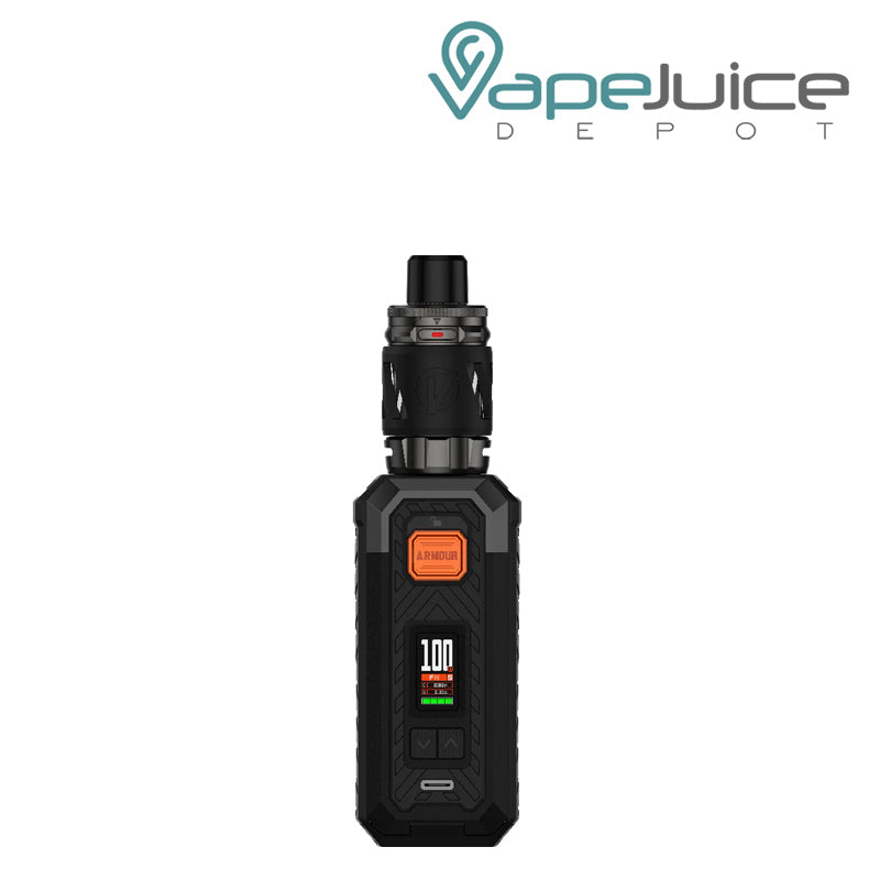 Black Vaporesso Armour S Mod Kit with display screen and adjustment buttons - Vape Juice Depot