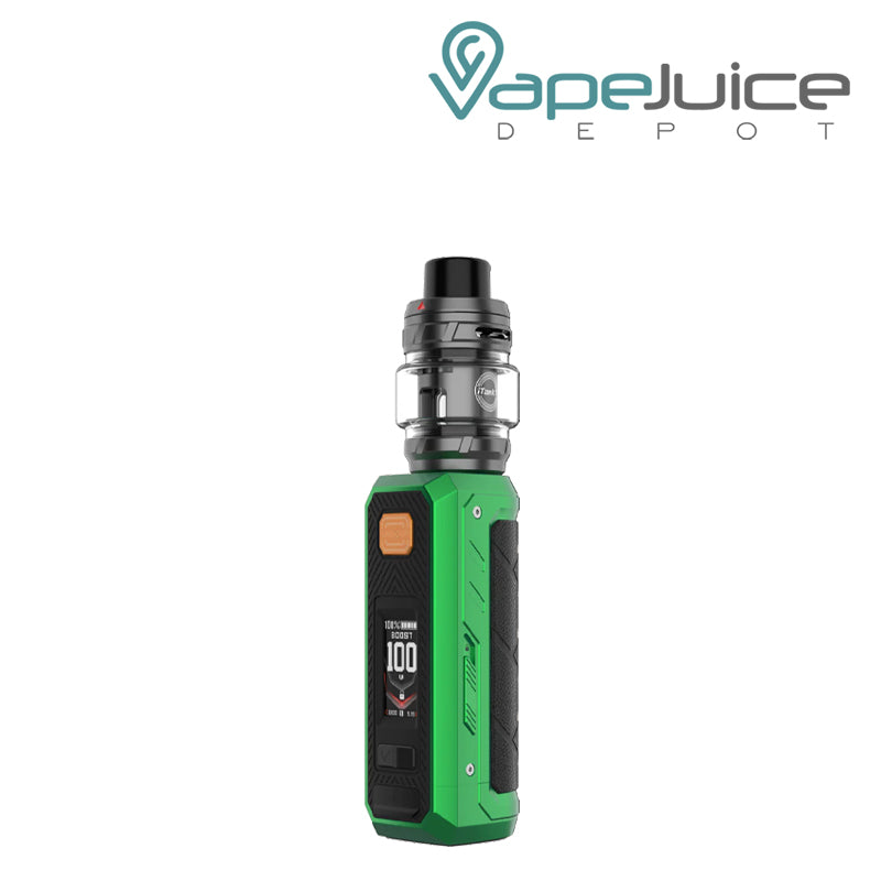 Emerald Green Vaporesso Armour Ultra Box Kit with buttons and display screen - Vape Juice Depot