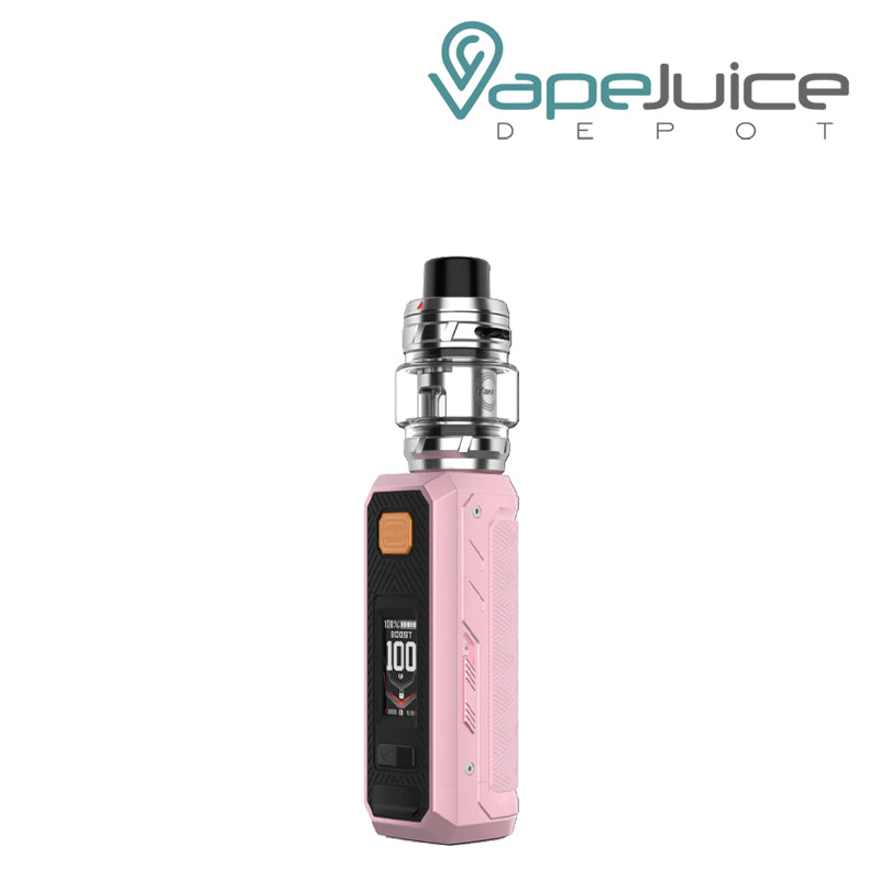 Light Pink Vaporesso Armour Ultra Box Kit with buttons and display screen - Vape Juice Depot