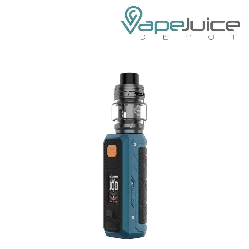 Storm Blue Vaporesso Armour Ultra Box Kit with buttons and display screen - Vape Juice Depot