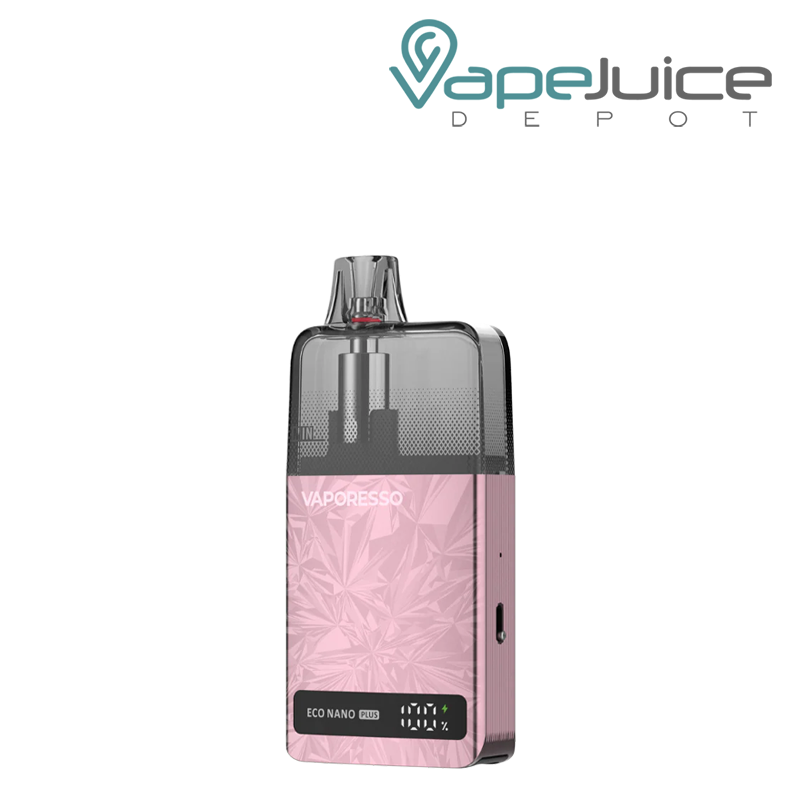 Colar Pink Vaporesso ECO Nano Plus Pod System Kit with digital screen - Vape Juice Depot