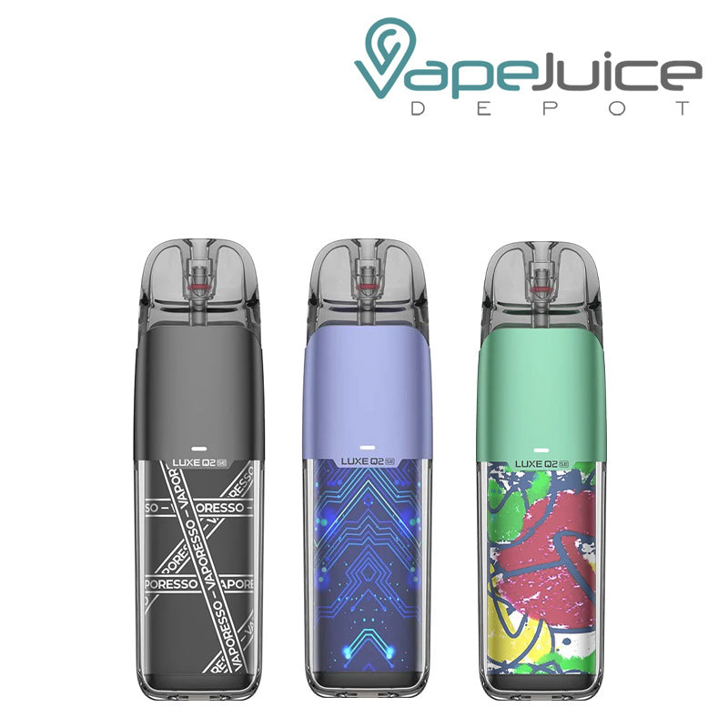 Three Colors of Vaporesso LUXE Q2 SE Pod Kit - Vape Juice Depot