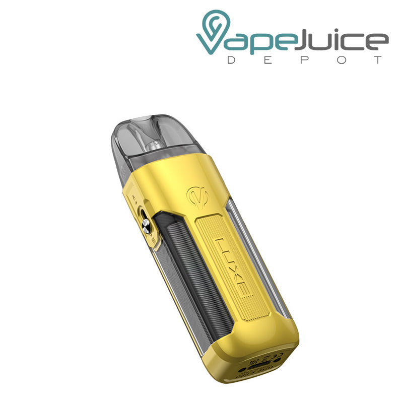 Backside view of Vaporesso LUXE X Pro Pod Kit with OLED screen - Vape Juice Depot
