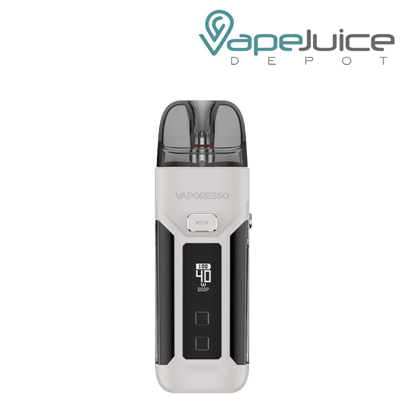 White Vaporesso LUXE X Pro Pod Kit with OLED screen - Vape Juice Depot