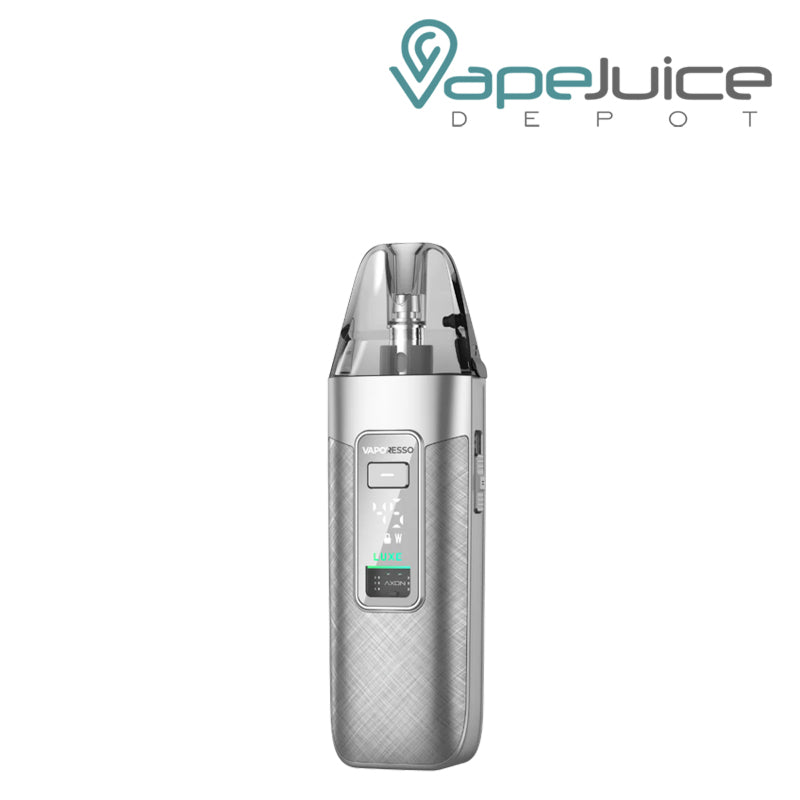 A Grey Silk Vaporesso LUXE X3 Pod Kit with a digital screen - Vape Juice Depot