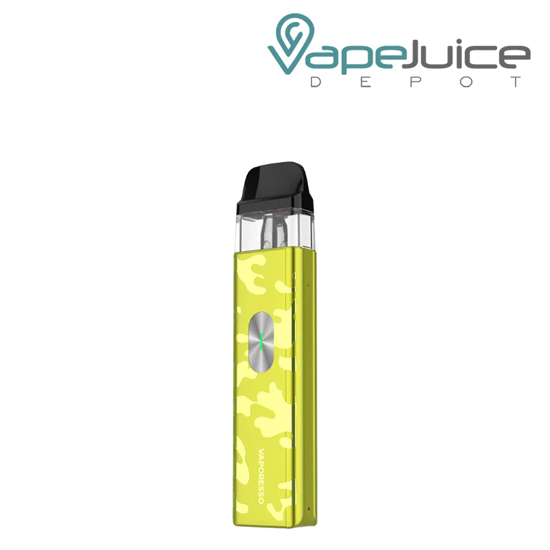 Camo Yellow Vaporesso XROS 4 Mini Pod Kit with firing button - Vape Juice Depot