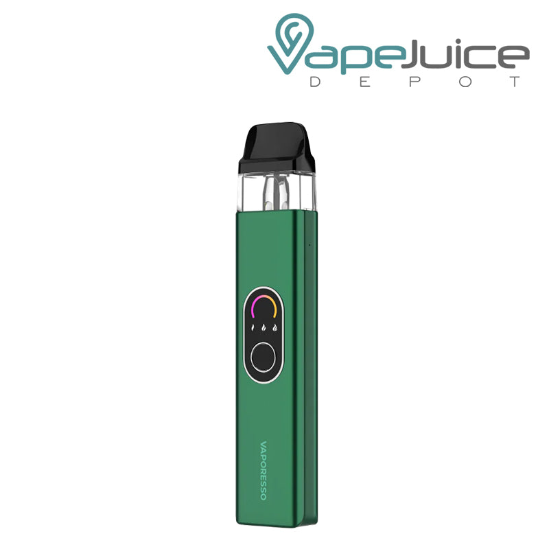 Green Vaporesso XROS 4 Pod Kit with firing button - Vape Juice Depot