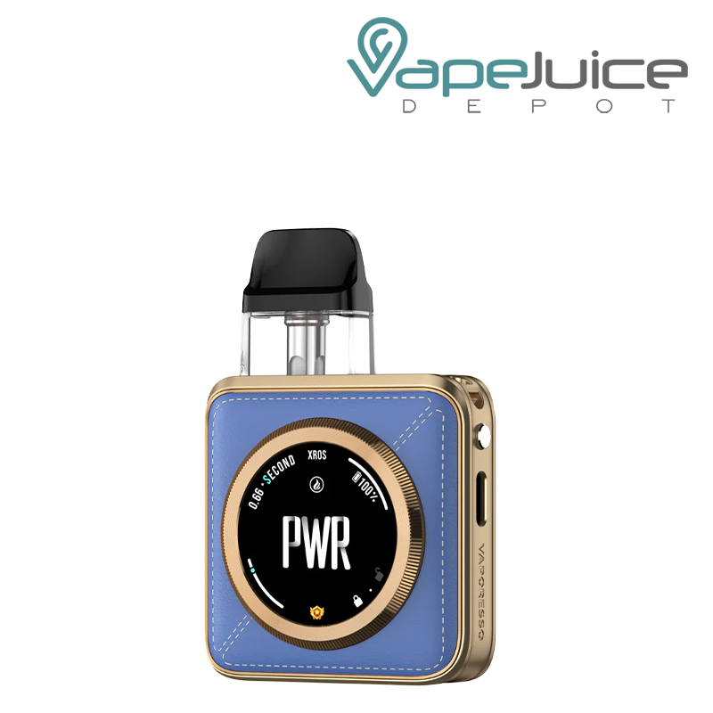 Blue Leatherette Vaporesso XROS 5 Nano Pod Kit with Touch Screen - Vape Juice Depot