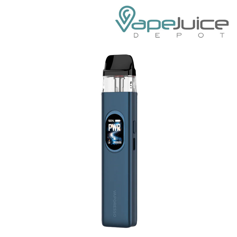 A Blue Vaporesso XROS 6 Pod Kit with display screen - Vape Juice Depot