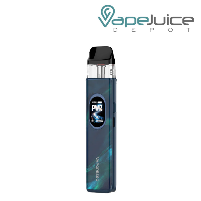 A Aurora Blue Vaporesso XROS 6 Pod Kit with display screen - Vape Juice Depot