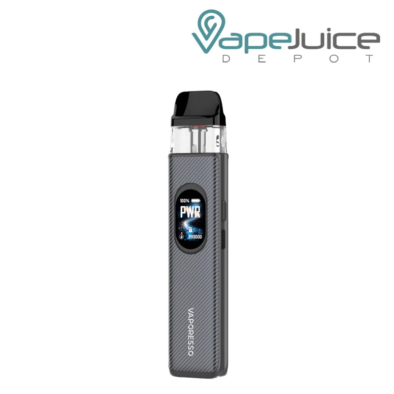 A Carbon Fiber Vaporesso XROS 6 Pod Kit with display screen - Vape Juice Depot