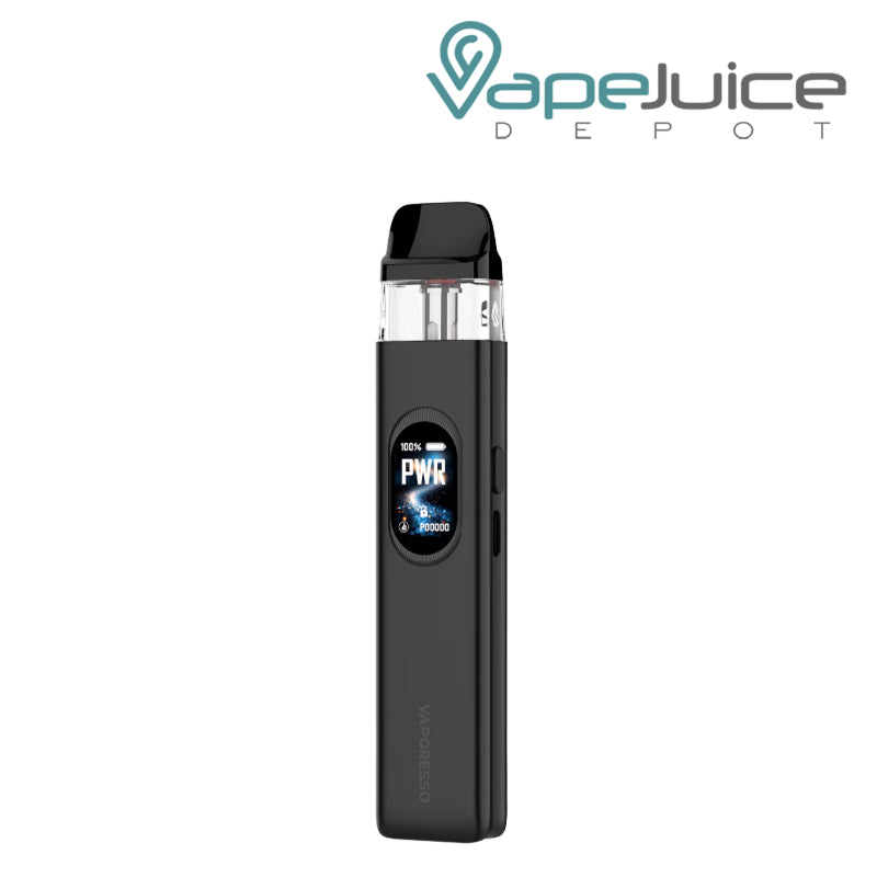 A Black Vaporesso XROS 6 Pod Kit with display screen - Vape Juice Depot