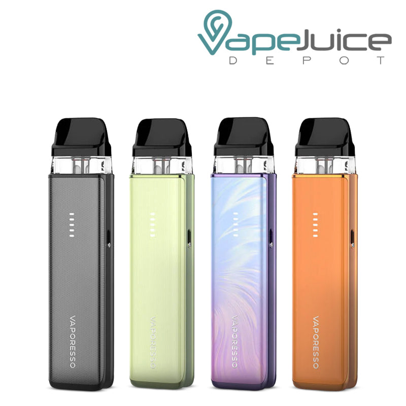 Four colors of Vaporesso XROS 6 Mini Pod Kit - Vape Juice Depot