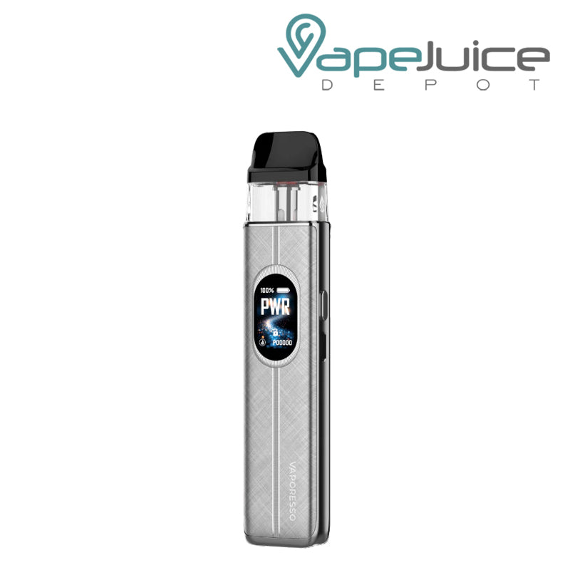 A Silk Gray Vaporesso XROS 6 Pod Kit with display screen - Vape Juice Depot
