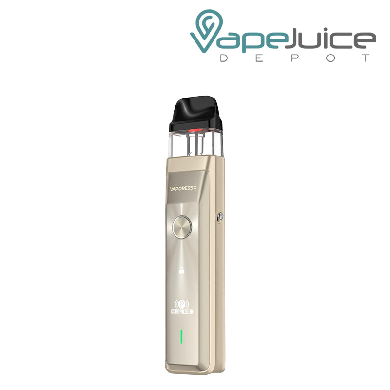 Gold Vaporesso XROS Pro Pod System with firing button and power indicator - Vape Juice Depot