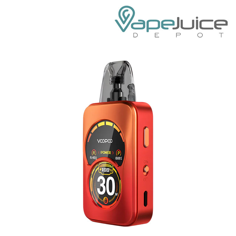 Phantom Red VooPoo ARGUS A Pod System Kit with Dual Zone Display Screen and Buttons - Vape Juice Depot