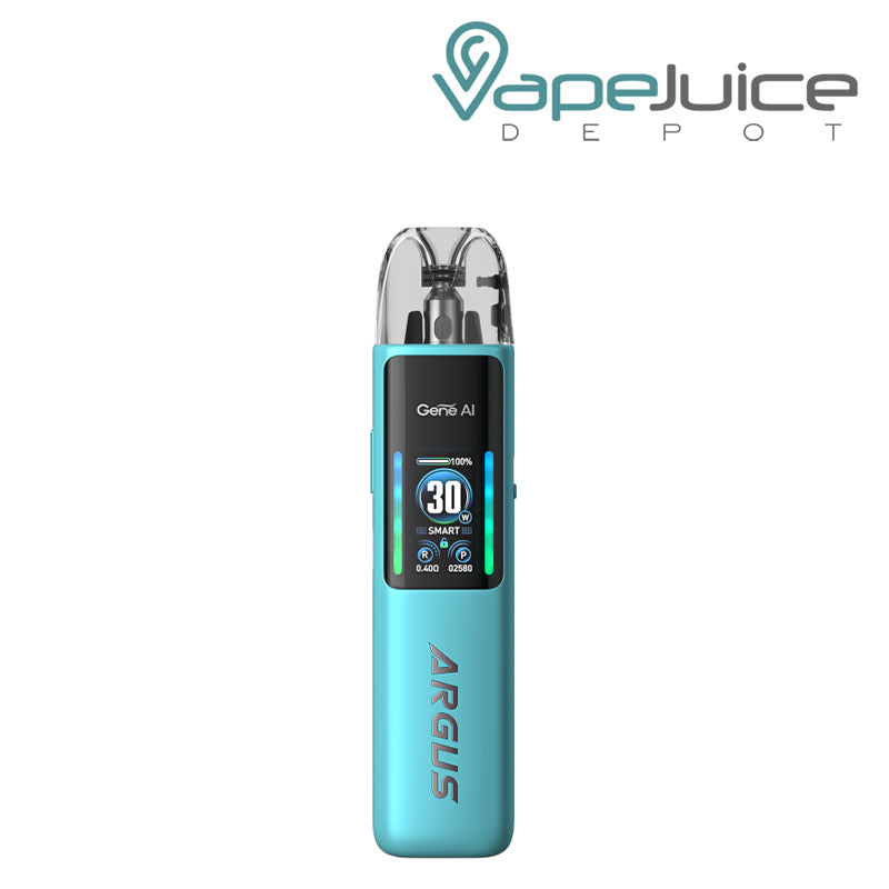 Iris Blue VooPoo ARGUS G2 Pod System Kit with a display screen - Vape Juice Depot