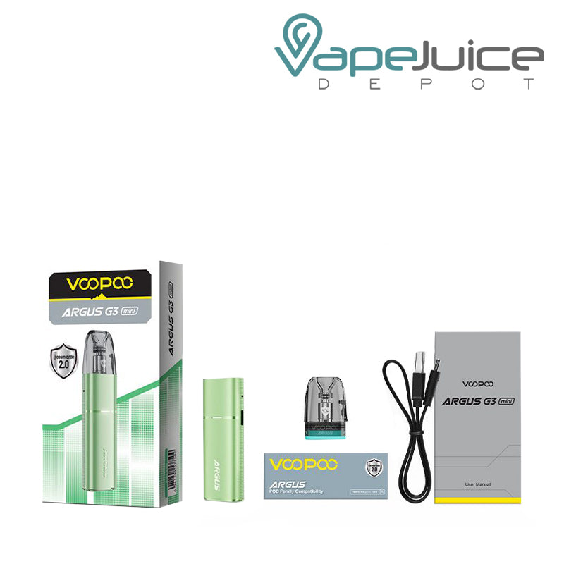 Set of Box VooPoo ARGUS G3 Mini Pod System Kit - Vape Juice Depot
