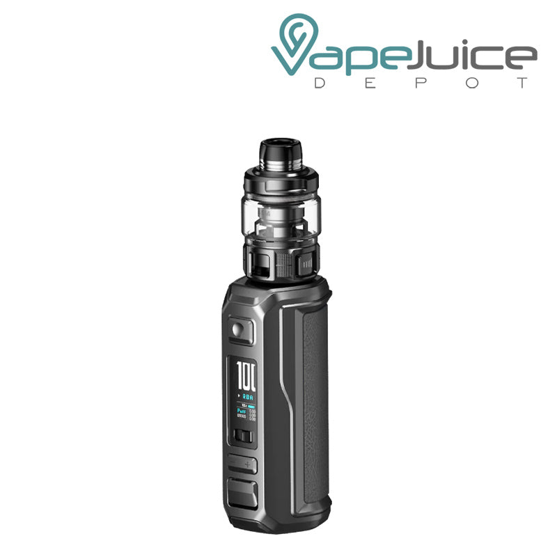 Graphite VooPoo ARGUS MT 100W Starter Kit with display screen and adjustment buttons - Vape Juice Depot