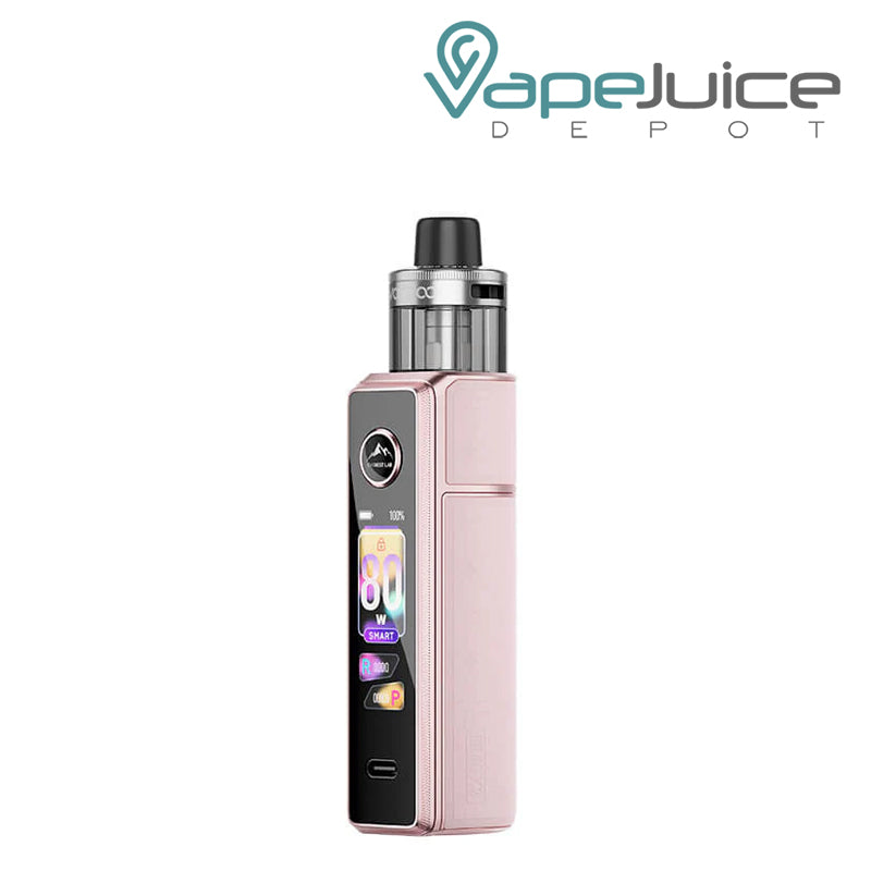 A Glow Pink VooPoo Drag X3 pod kit with a digital display - Vape Juice Depot