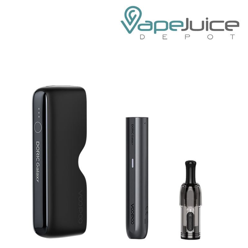 Power Bank, Pen and Cartridge of VooPoo Doric Galaxy Pod System Kit - Vape Juice Depot