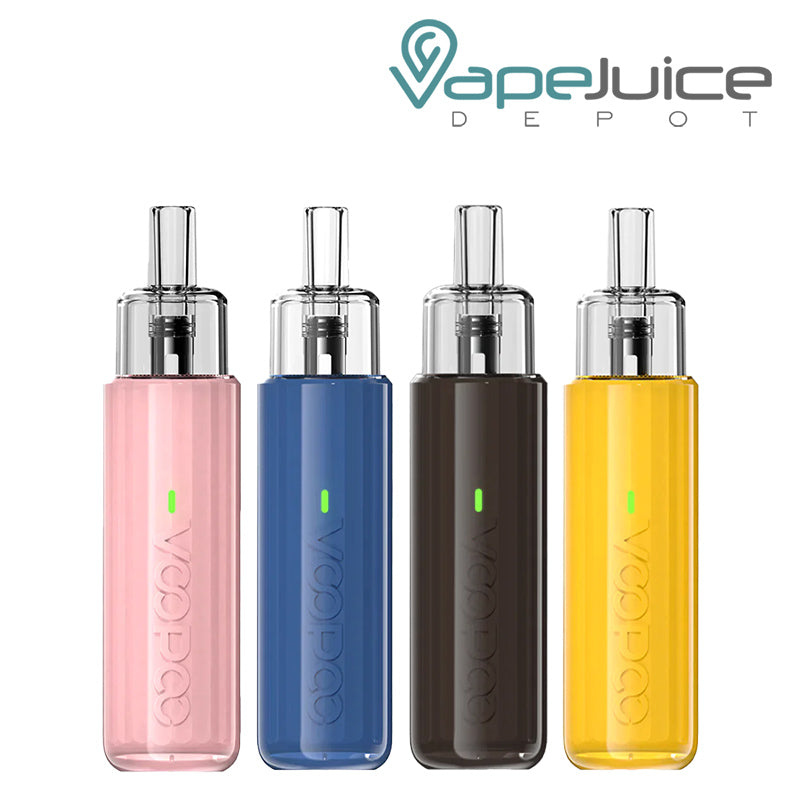 Four colors of VooPoo Doric Q Pod Kit - Vape Juice Depot