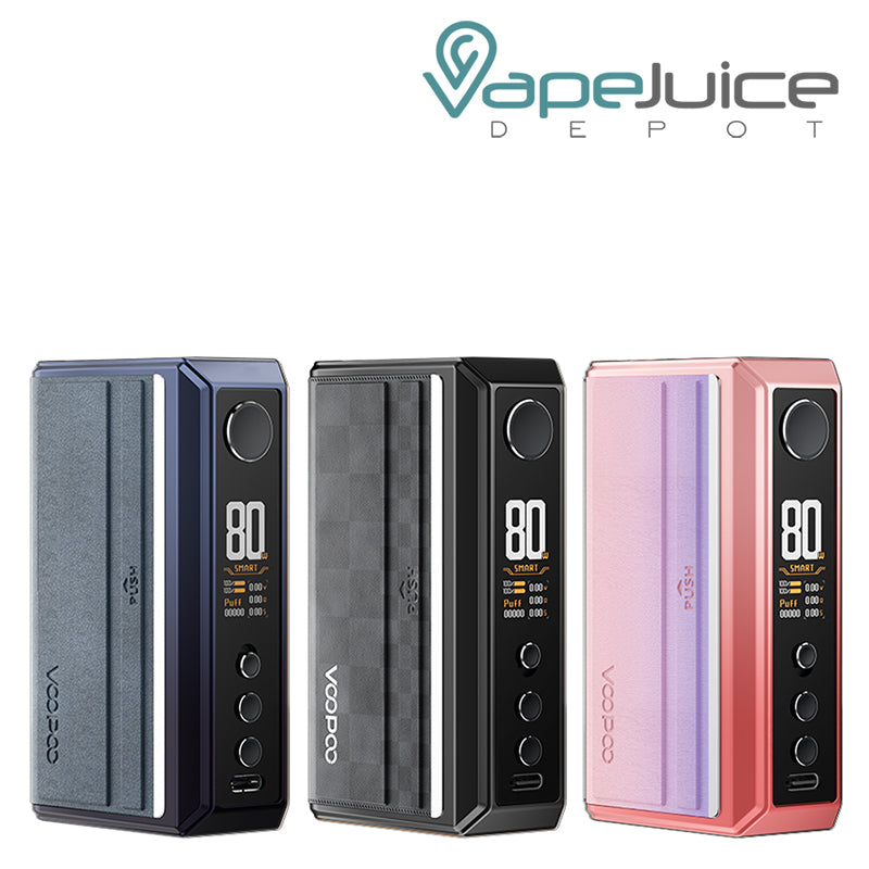 Three Colors of VooPoo DRAG 5 Box Mod - Vape Juice Depot