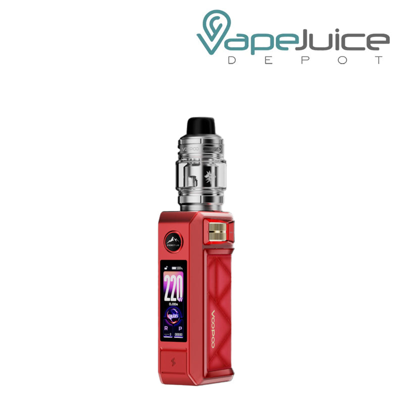 Red VooPoo DRAG 6 Box Mod Kit with display screen - Vape Juice Depot