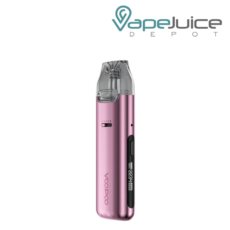 Pink VooPoo VMate Pro Pod Kit with a firing button - Vape Juice Depot