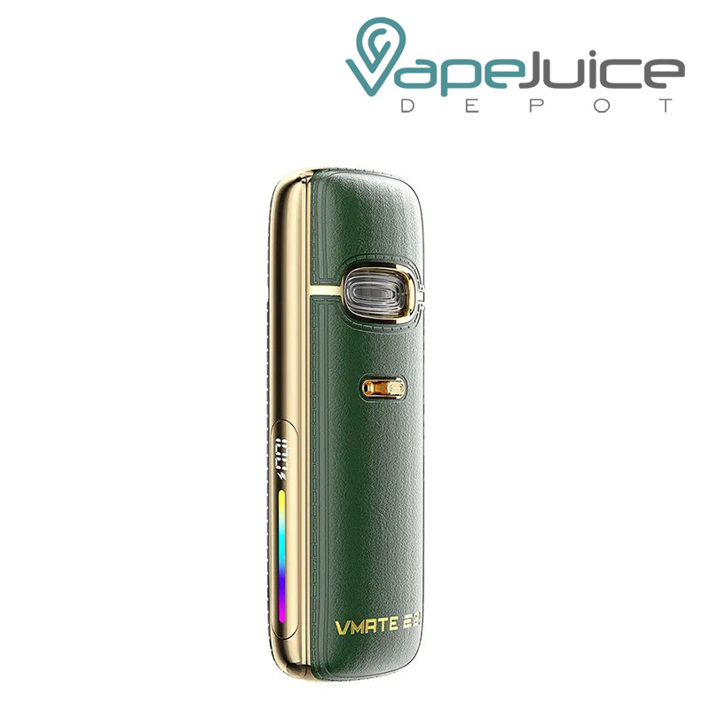 Emerald Green VooPoo VMate E2 Pod Kit with Battery level indicator and Adjustment Button - Vape Juice Depot