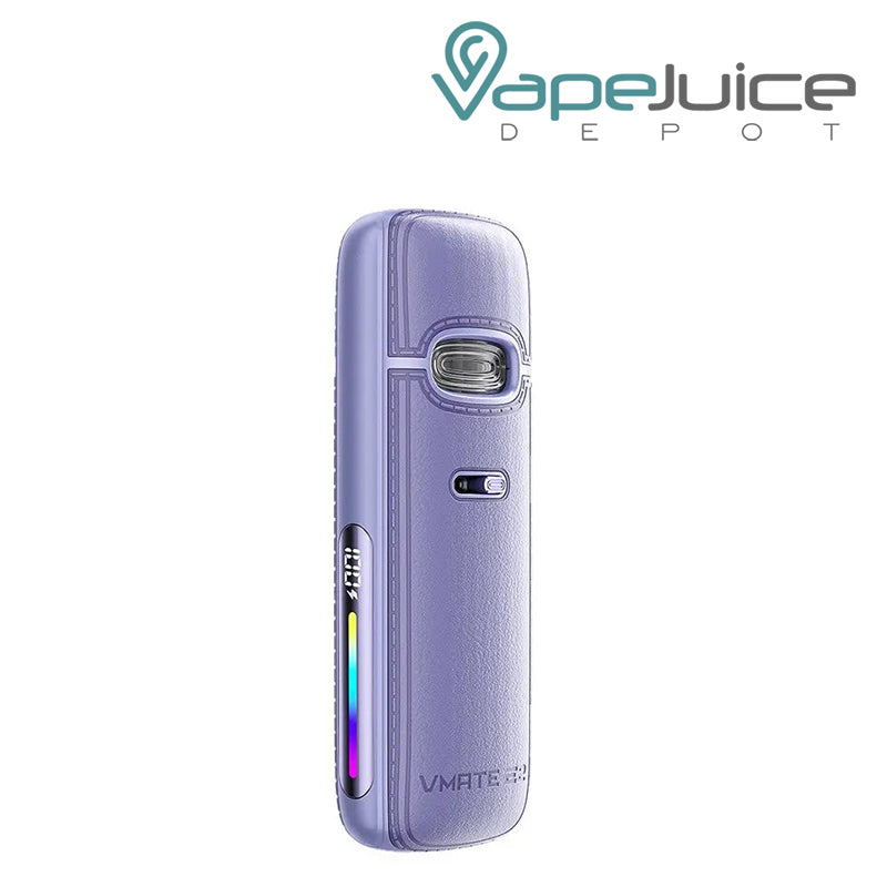 Lavender Purple VooPoo VMate E2 Pod Kit with Battery level indicator and Adjustment Button - Vape Juice Depot