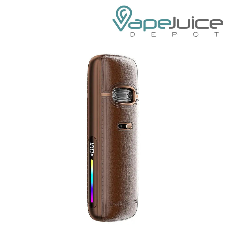 Walnut Brown VooPoo VMate E2 Pod Kit with Battery level indicator and Adjustment Button - Vape Juice Depot