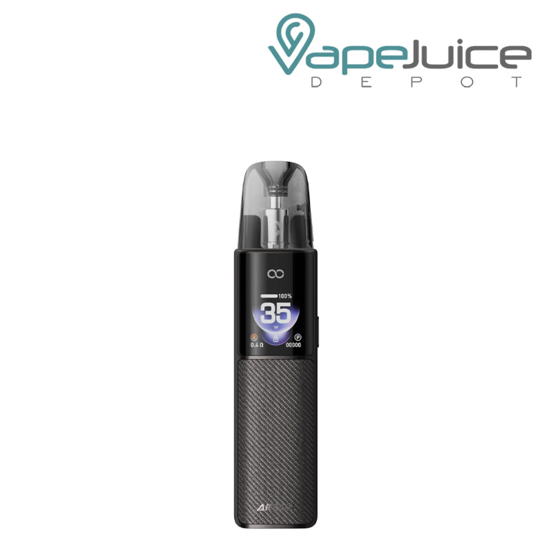 A Black VooPoo ARGUS G4 Pod System Kit with a display screen - Vape Juice Depot