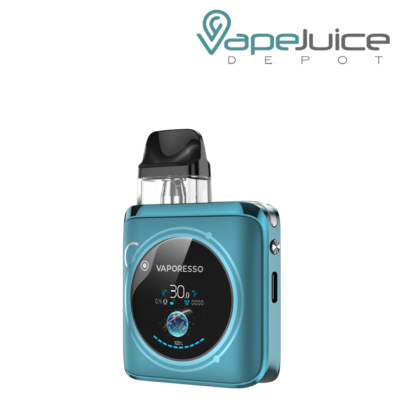 Aquamarine Vaporesso XROS 4 Nano Pod Kit with display screen - Vape Juice Depot