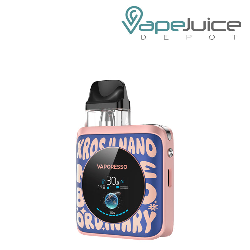 Word Pop Blue Vaporesso XROS 4 Nano Pod Kit with display screen - Vape Juice Depot