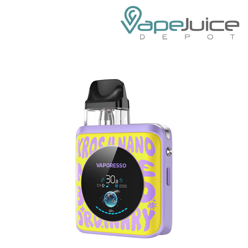 Word Pop Yellow Vaporesso XROS 4 Nano Pod Kit with display screen - Vape Juice Depot