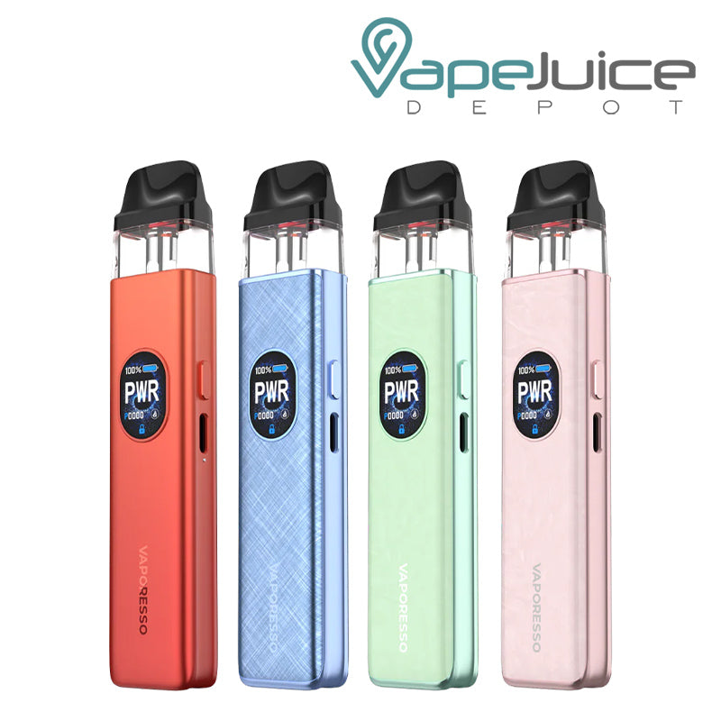 Four Colors of Vaporesso XROS 5 Pod Kit with display Screen - Vape Juice Depot