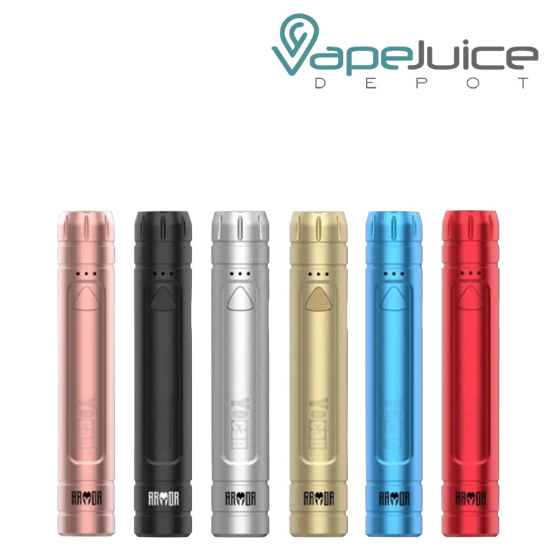 Four Colors of Yocan Armor Battery - Vape Juice Depot