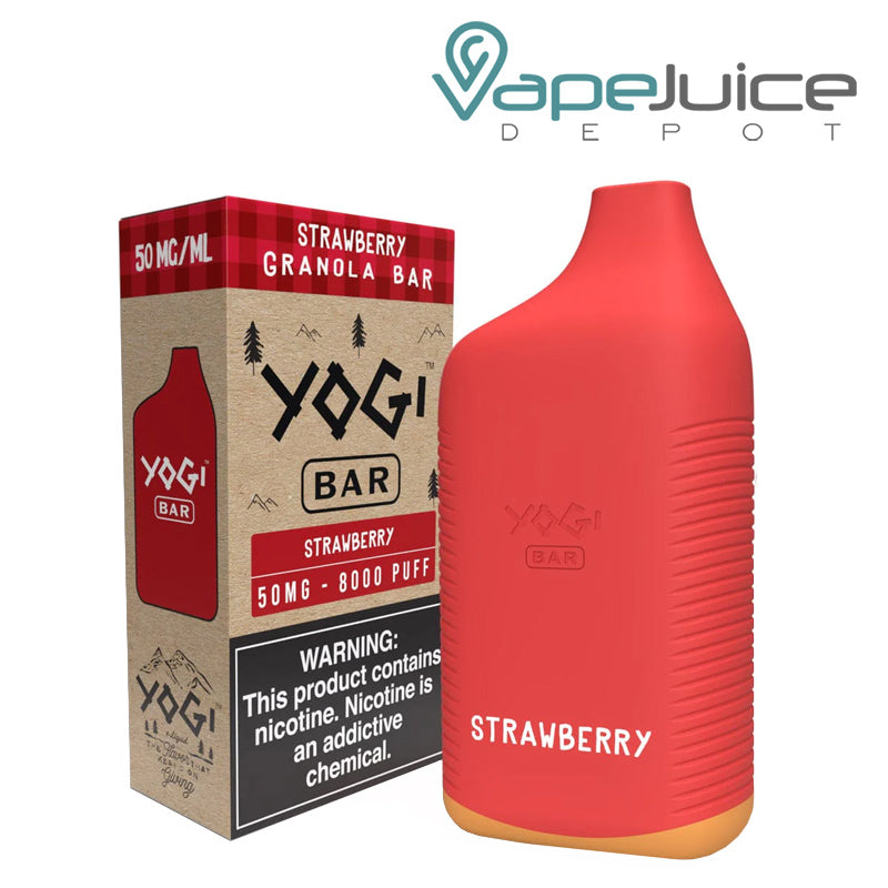 Strawberry Yogi Bar 8000 Disposable - Vape Juice Depot
