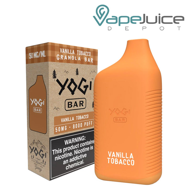 Vanilla Tobacco Yogi Bar 8000 Disposable - Vape Juice Depot