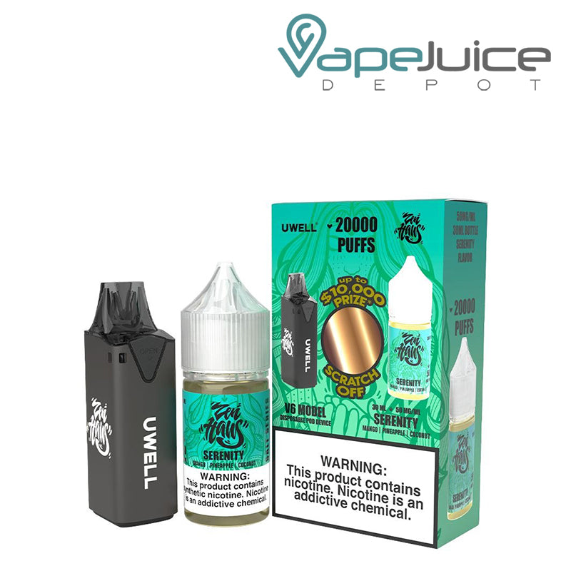 Uwell V6 Disposable Device +  Serenity Daddy’s Vapor 30mL - Vape Juice Depot