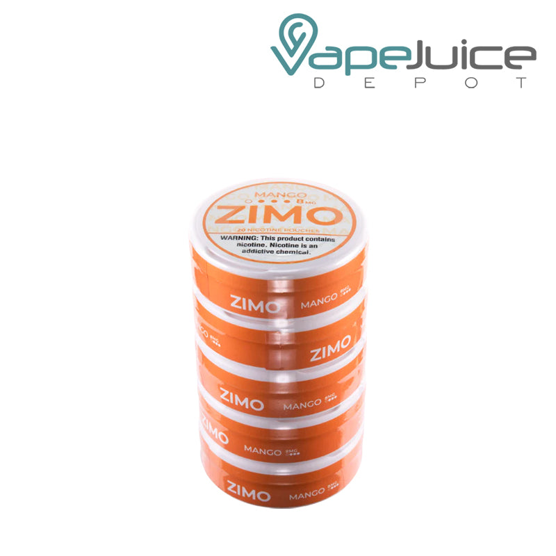 5 pack of Zimo Nicotine Pouches Mango - Vape Juice Depot