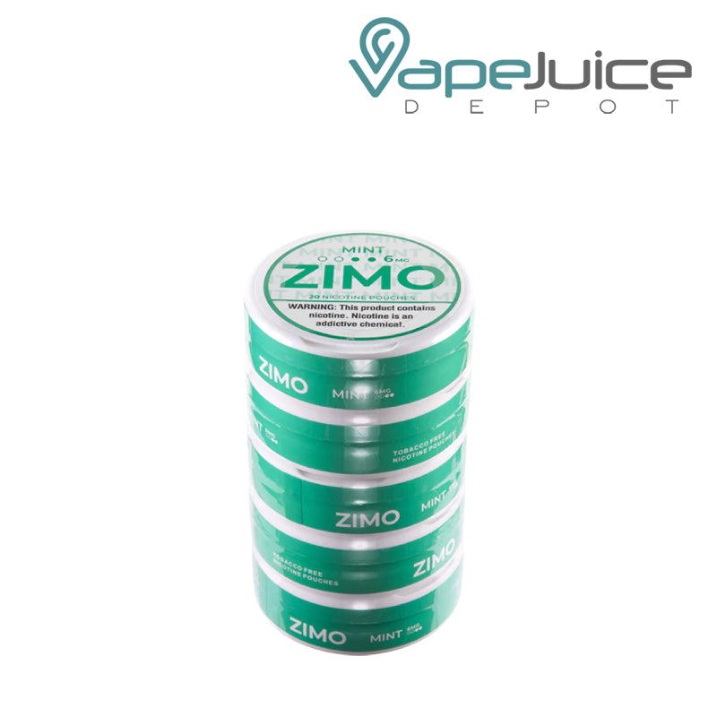 5 pack of Mint Zimo Pouches  - Vape Juice Depot