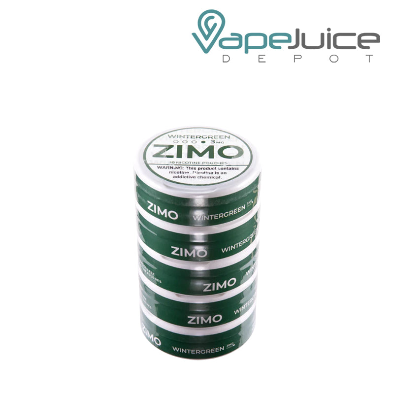 5 Pack of Zimo Nicotine Pouches Wintergreen - Vape Juice Depot