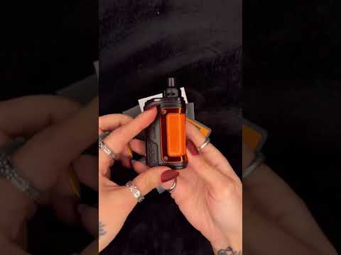 An Unboxing Video of Black Orange GeekVape H45 Pod Mod Kit, Showing its Parts and Details - Vape Juice Depot