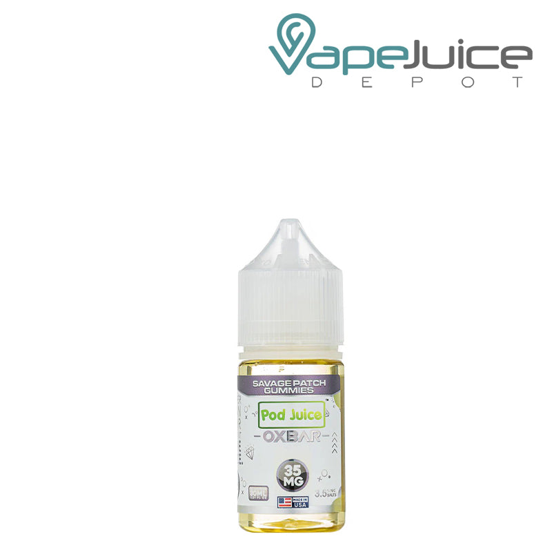 A 30ml bottle of 35mg Savage Patch Gummies Pod Juice x OXBAR Salts - Vape Juice Depot
