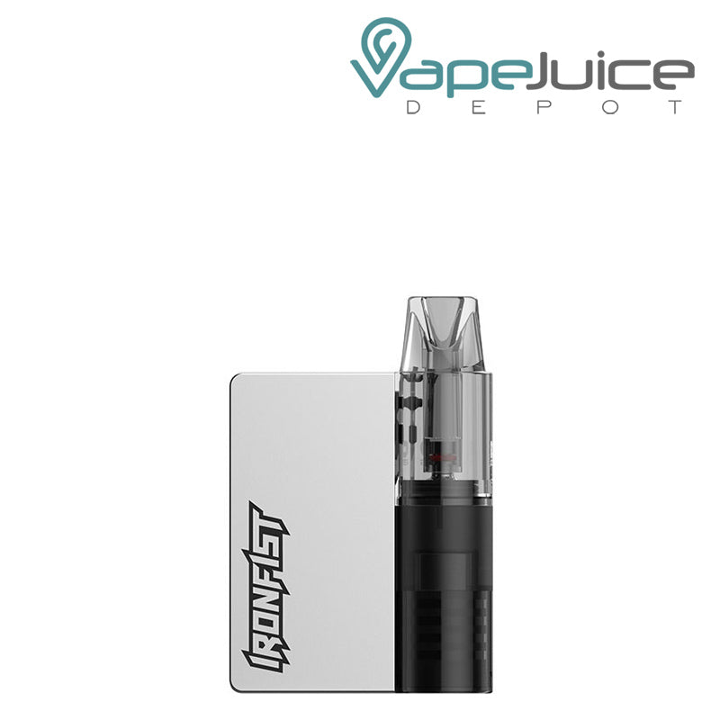 Metallic Silver UWELL Caliburn Ironfist L Pod System - Vape Juice Depot