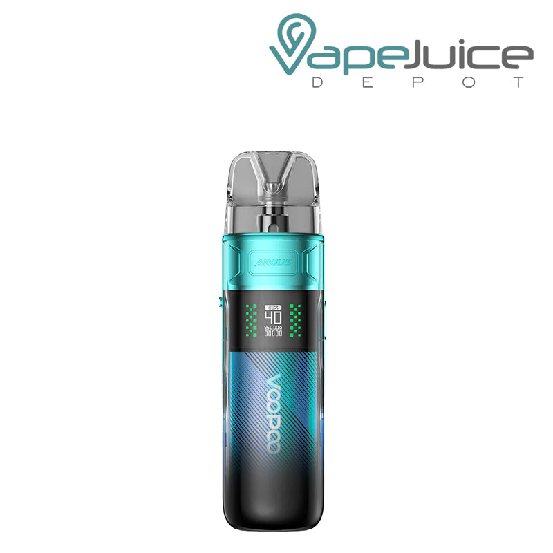 Sky Blue VooPoo ARGUS E40 Pod Kit with display screen - Vape Juice Depot