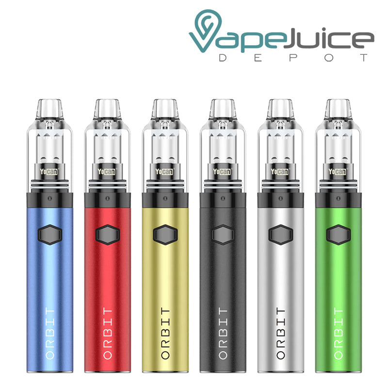 Six colors of Yocan Orbit Vaporizer Pen - Vape Juice Depot
