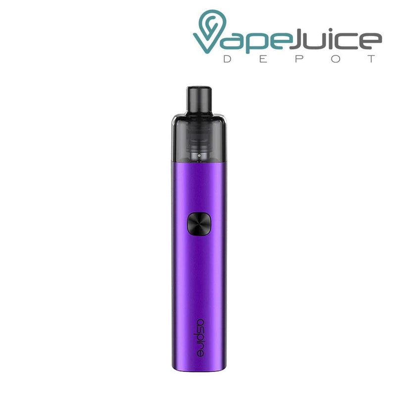 Amethyst Purple AVP-CUBE Pod Kits with a firing button and Aspire logo beneath - Vape Juice Depot